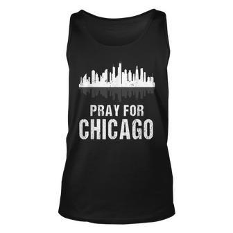 Pray For Chicago Chicago Shooting Support Chicago Outfit Unisex Tank Top - Seseable