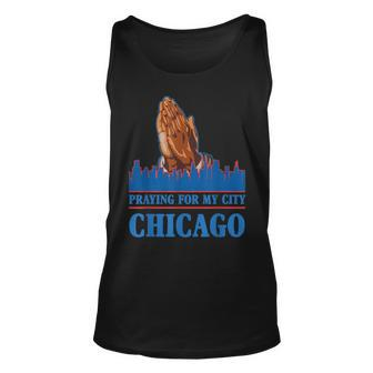 Pray For Chicago Chicago Shooting Support Chicago Unisex Tank Top - Seseable