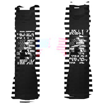 President Donald Trump Miss Me Yet Funny Political 2024 Us Flag V2 Unisex Tank Top - Thegiftio UK