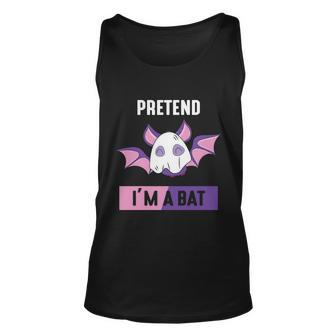 Pretend Im A Bat Halloween Quote Unisex Tank Top - Monsterry AU