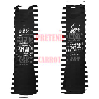 Pretend Im A Carrot Costume Halloween Funny Unisex Tank Top - Thegiftio