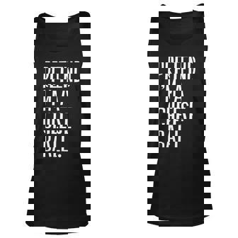 Pretend Im A Cheese Ball Funny Halloween Party Men Women Tank Top Graphic Print Unisex - Thegiftio