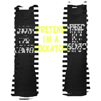 Pretend Im A Cockatoo Funny Halloween Party Costume Gift Men Women Tank Top Graphic Print Unisex - Thegiftio