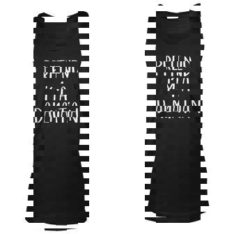 Pretend Im A Dalmatian Costume Funny Halloween Party Men Women Tank Top Graphic Print Unisex - Thegiftio