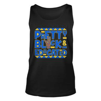Pretty Black And Educated Sigma Gamma Rho Hand Sign Unisex Tank Top - Monsterry CA