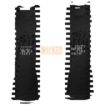 Pretty Wicked Funny Halloween Quote V3 Unisex Tank Top - Thegiftio