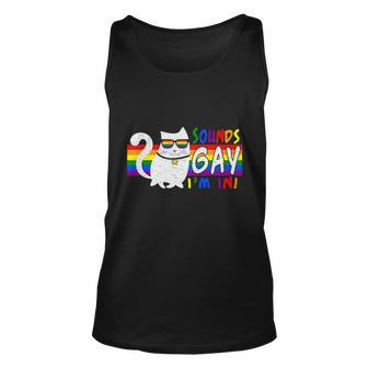 Pride Month Cat Sounds Gay I Am In Lgbt Unisex Tank Top - Monsterry CA