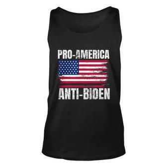 Pro America Anti Joe Biden Usa Flag Political Patriot Unisex Tank Top - Monsterry