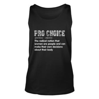 Pro Choice A Notion That Women Are People & Can Make Decisions Graphic Design Printed Casual Daily Basic Unisex Tank Top - Thegiftio UK