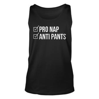 Pro Nap Anti Pants Unisex Tank Top - Seseable