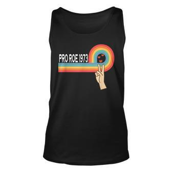 Pro Roe 1973 Peace Rainbow Feminism Womens Rights Choice Unisex Tank Top - Seseable