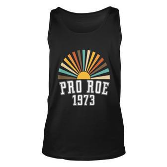 Pro Roe 1973 Rainbow Feminism Womens Rights Choice Unisex Tank Top - Monsterry