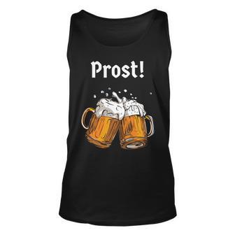 Prost Oktoberfest Beerfest Unisex Tank Top - Monsterry CA