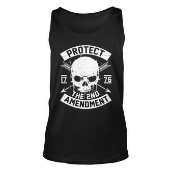 Protect The 2Nd Amendment 1776 Arrow Skull Unisex Tank Top - Monsterry