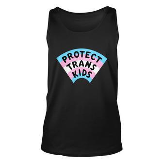 Protect Trans Kids V2 Unisex Tank Top - Monsterry CA