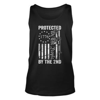 Protected By The 2Nd Amendment - We The People Pro Gun -Back Men Women Tank Top Graphic Print Unisex - Thegiftio