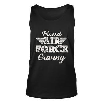 Proud Air Force Granny Pride Military Family Grandma Unisex Tank Top - Monsterry UK