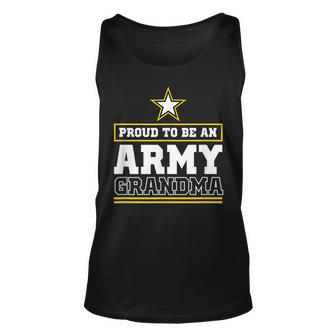 Proud Army Grandma Proud To Be An Army Grandma Unisex Tank Top - Thegiftio UK