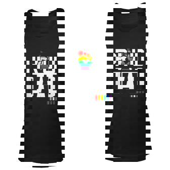 Proud Dad Lgbt Dad Rainbow Lgbtq Flag Lgbt Gay Pride Month Unisex Tank Top - Thegiftio