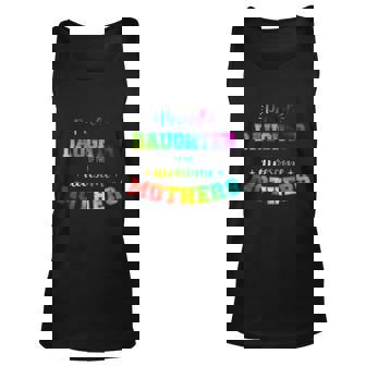 Proud Daughter Awesome Lesbian Mothers Family Rainbow Pride Cool Gift Graphic Design Printed Casual Daily Basic Unisex Tank Top - Thegiftio