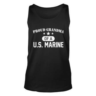 Proud Grandma Of A US Marine Unisex Tank Top - Monsterry AU