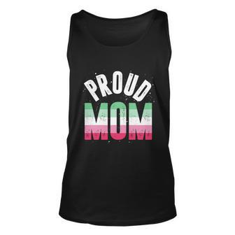 Proud Mom Gay Pride Month Queer Mothers Day Lgbtq Abrosexual Cool Gift Unisex Tank Top - Monsterry