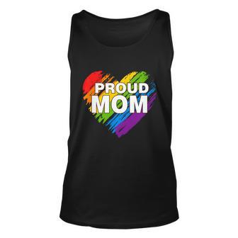Proud Mom Lgbt Rainbow Gay Pride Gift Mothers Day Gift Unisex Tank Top - Monsterry UK