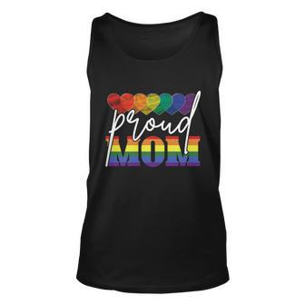 Proud Mom Mothers Day Gift Lgbtq Rainbow Flag Gay Pride Lgbt Gift V2 Unisex Tank Top - Monsterry DE