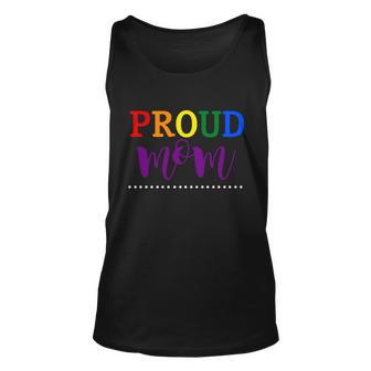 Proud Mom Rainbow Gay Pride Flag Lgbtq Mothers Day Gift Lgbt Gift Unisex Tank Top - Monsterry CA