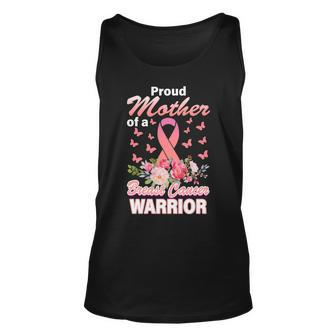 Proud Mother Of A Breast Cancer Warrior Tshirt Unisex Tank Top - Monsterry UK