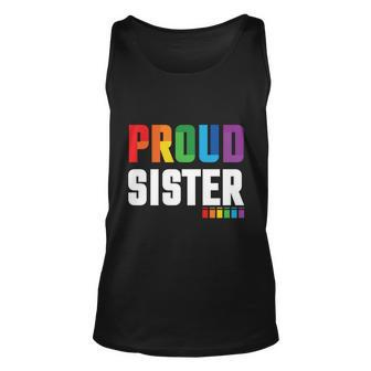 Proud Sister Gay Pride Month Lbgt Unisex Tank Top - Monsterry UK