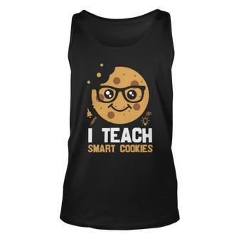 Proud Teacher I Teach Smart Cookies Graphic Plus Size Shirt For Teacher Female Unisex Tank Top - Thegiftio UK