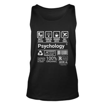 Psychology 100 Certified Unisex Tank Top - Monsterry AU