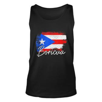 Puerto Rico Boricua Vintage Puerto Rican Flag Pride Unisex Tank Top - Thegiftio UK