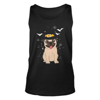 Pug Witch Halloween Dog Puppy Outfit Costume Trick Or Treat Unisex Tank Top - Thegiftio UK