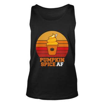 Pumpkin Spice Af Halloween Quote Unisex Tank Top - Monsterry