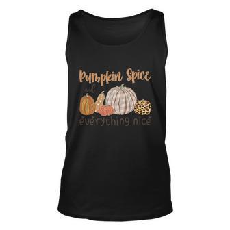 Pumpkin Spice And Everything Nice Thanksgiving Quote V3 Unisex Tank Top - Monsterry AU