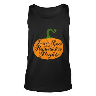 Pumpkin Spice And Reproductive Rights Fall Feminist Choice Gift V2 Unisex Tank Top - Monsterry