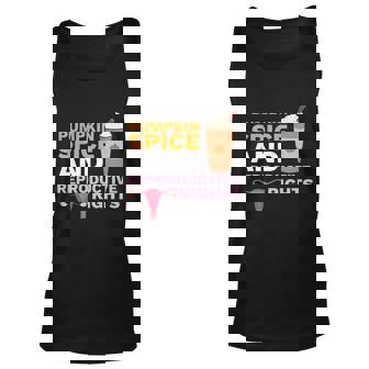 Pumpkin Spice Reproductive Rights Feminist Rights Choice Unisex Tank Top - Thegiftio UK