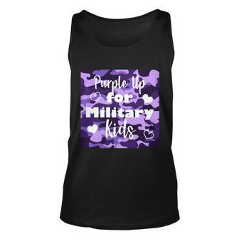 Purple Up For Military Kids Awareness Unisex Tank Top - Monsterry
