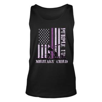 Purple Up Military Child Unisex Tank Top - Monsterry