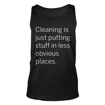 Putting Stuff In Less Obvious Places Unisex Tank Top - Seseable