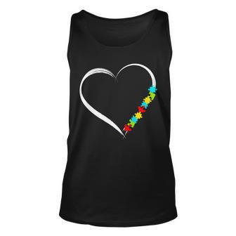 Puzzle Of Love Autism Awareness Tshirt Unisex Tank Top - Monsterry CA
