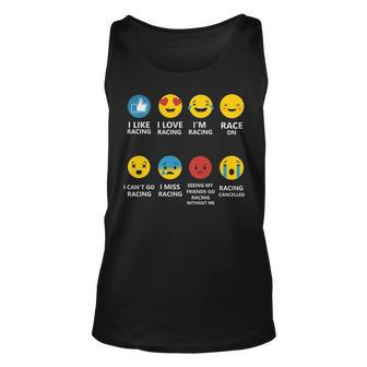 Racing Life Emotions Unisex Tank Top - Seseable