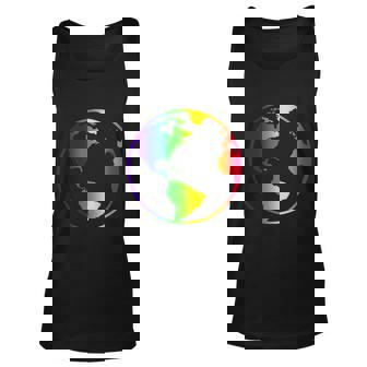Rainbow Earth Rainbow Mother Earth Graphic Design Printed Casual Daily Basic Unisex Tank Top - Thegiftio UK