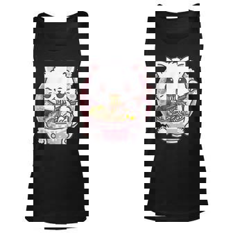 Ramen Cat Kawaii Anime Ramen Cat Cat Lovers Kawaii Neko V2 Men Women Tank Top Graphic Print Unisex - Thegiftio