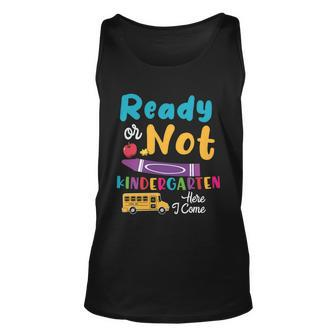 Ready Or Not Here I Come Kindergarten First Day Of School Back To School Unisex Tank Top - Monsterry