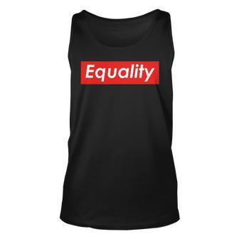 Red Equality Equality Unisex Tank Top - Thegiftio UK