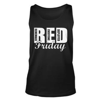 Red Friday V2 Unisex Tank Top - Monsterry