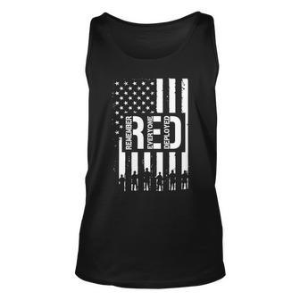 RED Remember Everyone Deployed Red Friday Tshirt Unisex Tank Top - Monsterry AU